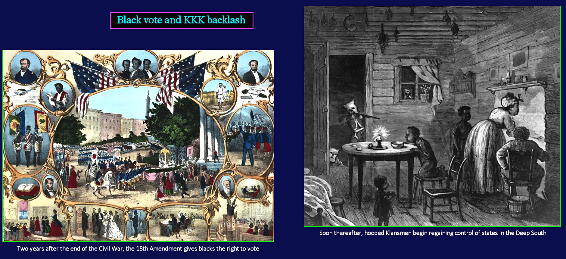 15th Amendment and Black vote, 1870